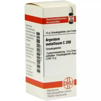 ARGENTUM METALLICUM C 200 globuli, 10 g