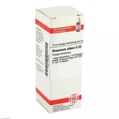 ARSENICUM ALBUM D 20 Utspädning, 20 ml