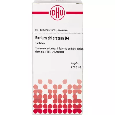 BARIUM CHLORATUM D 4 tabletter, 200 pc