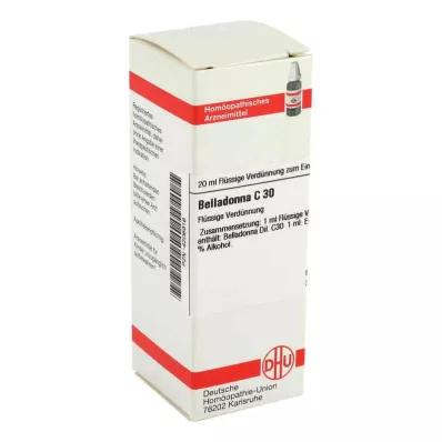 BELLADONNA C 30 utspädning, 20 ml BELLADONNA C 30 utspädning, 20 ml