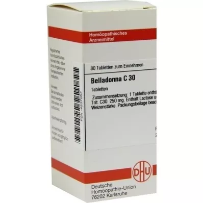 BELLADONNA C 30 tabletter, 80 pc
