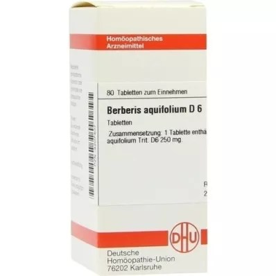 BERBERIS AQUIFOLIUM D 6 tabletter, 80 pc