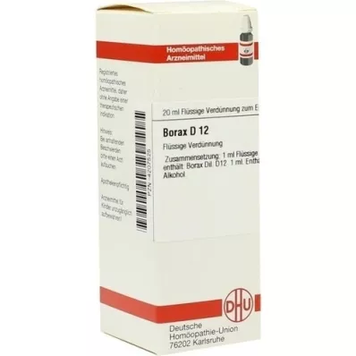 BORAX D 12 Utspädning, 20 ml