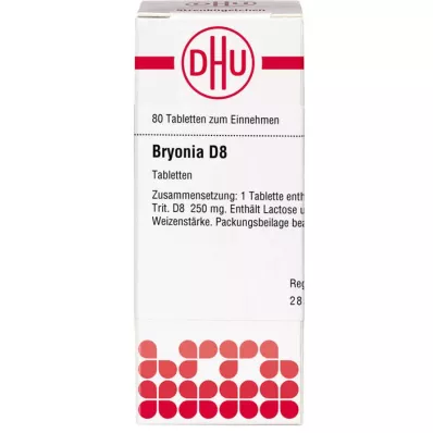 BRYONIA D 8 tabletter, 80 pc