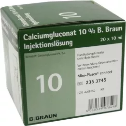 CALCIUMGLUCONAT 10% MPC Injektionsvätska, lösning, 20X10 ml
