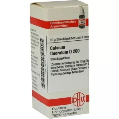 CALCIUM FLUORATUM D 200 kulor, 10 g