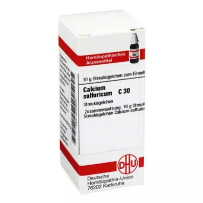 CALCIUM SULFURICUM C 30 globuli, 10 g