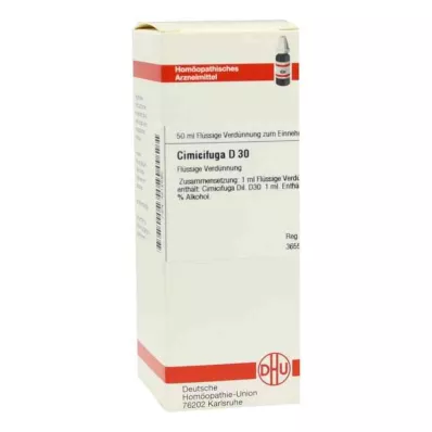 CIMICIFUGA D 30 Utspädning, 50 ml