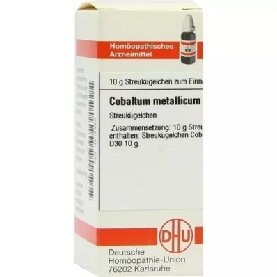 COBALTUM METALLICUM D 30 globuli, 10 g