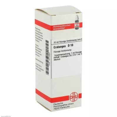 CRATAEGUS D 10 Utspädning, 20 ml