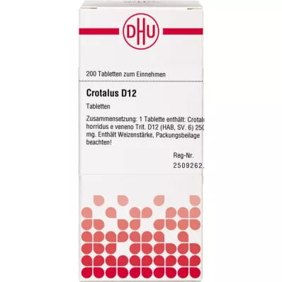 CROTALUS D 12 tabletter, 200 st
