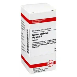 CUPRUM OXYDATUM nigrum D 4 tabletter, 80 pc