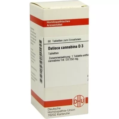 DATISCA cannabina D 3 tabletter, 80 st