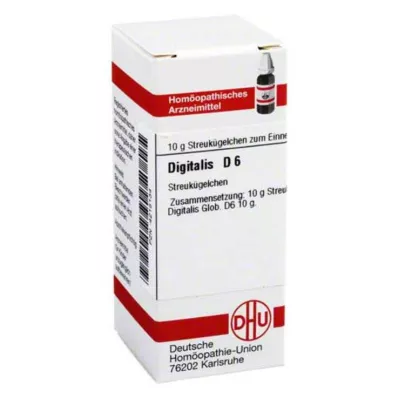 DIGITALIS D 6 kulor, 10 g