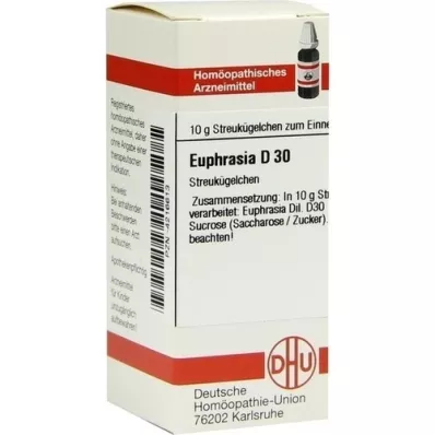 EUPHRASIA D 30 globuli, 10 g