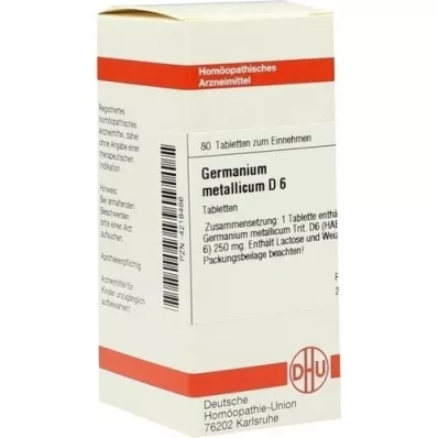GERMANIUM METALLICUM D 6 tabletter, 80 pc