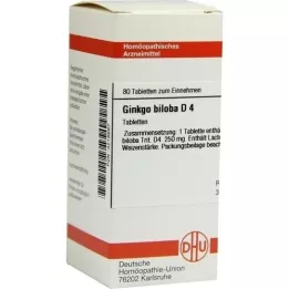 GINKGO BILOBA D 4 tabletter, 80 pc