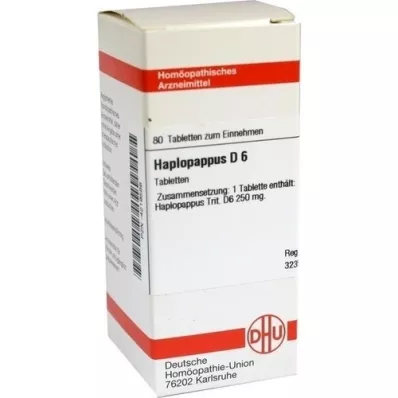 HAPLOPAPPUS D 6 tabletter, 80 pc