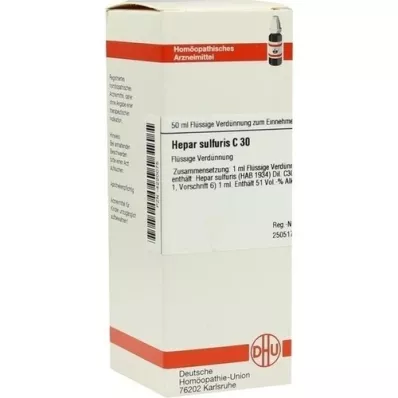 HEPAR SULFURIS C 30 Utspädning, 50 ml