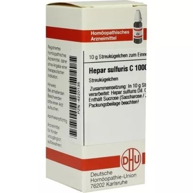 HEPAR SULFURIS C 1000 globuli, 10 g