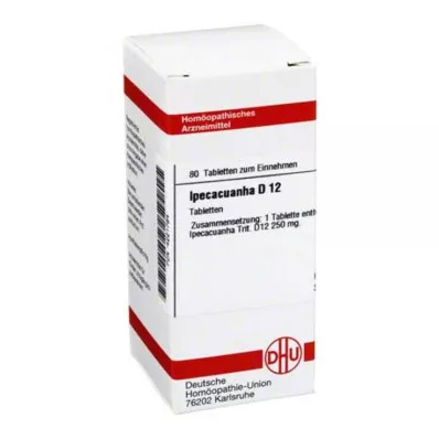 IPECACUANHA D 12 tabletter, 80 st