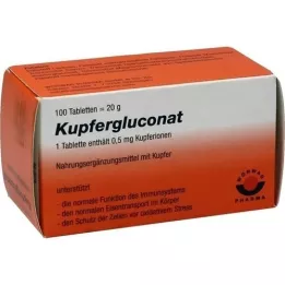 KUPFERGLUCONAT Tabletter, 100 st