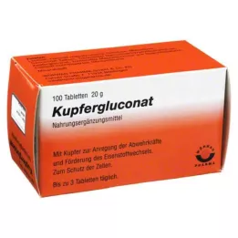KUPFERGLUCONAT Tabletter, 100 st