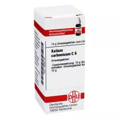 KALIUM CARBONICUM C 6 globuli, 10 g