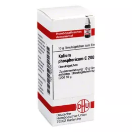 KALIUM PHOSPHORICUM C 200 globuli, 10 g
