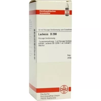LACHESIS D 200 Utspädning, 50 ml