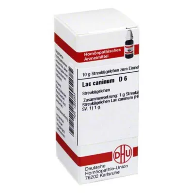 LAC CANINUM D 6 kulor, 10 g LAC CANINUM D 6 kulor, 10 g