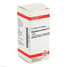 MAGNESIUM ACETICUM D 6 tabletter, 80 pc