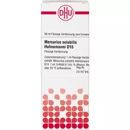 MERCURIUS SOLUBILIS Hahnemanni D 15 Spädning, 50 ml