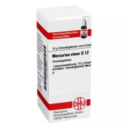 MERCURIUS VIVUS D 12 kulor, 10 g