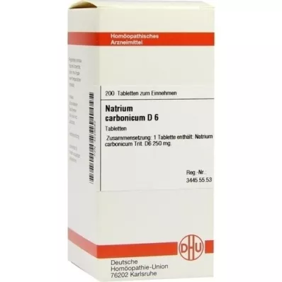 NATRIUM CARBONICUM D 6 tabletter, 200 st