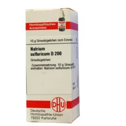NATRIUM SULFURICUM D 200 globuli, 10 g