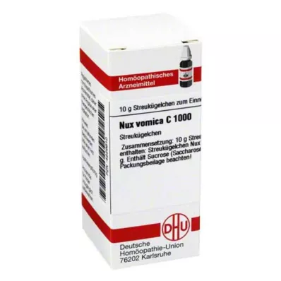 NUX VOMICA C 1000 globuli, 10 g