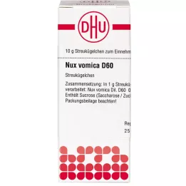 NUX VOMICA D 60 globuli, 10 g