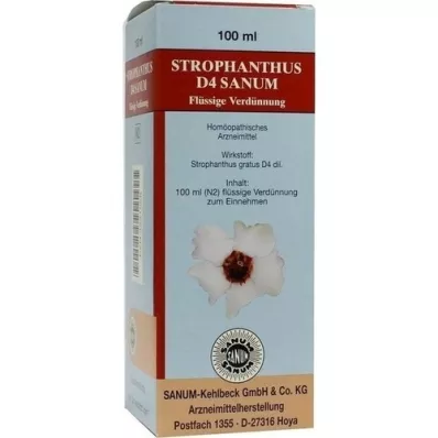 STROPHANTHUS D 4 Sanum droppar, 100 ml