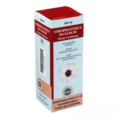 STROPHANTHUS D 4 Sanum droppar, 100 ml