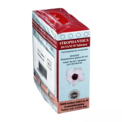 STROPHANTHUS D 4 Sanum Tabletter, 3X80 St STROPHANTHUS D 4 Sanum Tabletter, 3X80 St