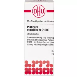 PLATINUM METALLICUM C 1000 globuli, 10 g