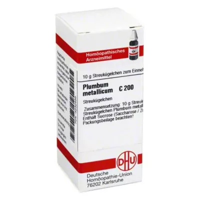 DHU Plumbum metallicum C 200 kulor, 10 g DHU Plumbum metallicum C 200 kulor, 10 g