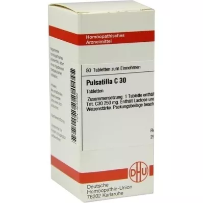 PULSATILLA C 30 tabletter, 80 pc