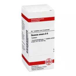 QUASSIA D 6 tabletter, 80 pc