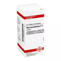 RHUS TOXICODENDRON C 6 tabletter, 80 pc