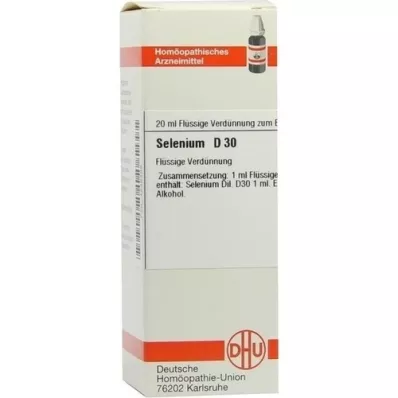 SELENIUM D 30 utspädning, 20 ml