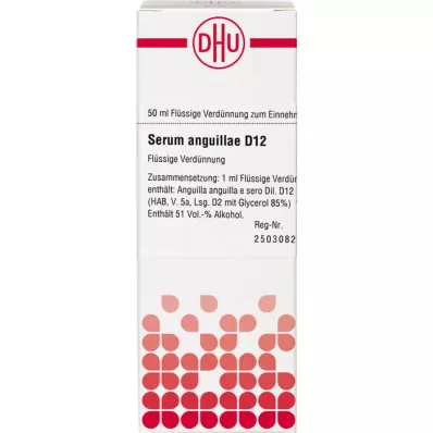 SERUM ANGUILLAE D 12 Utspädning, 50 ml