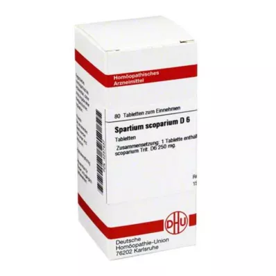 SPARTIUM SCOPARIUM D 6 tabletter, 80 pc SPARTIUM SCOPARIUM D 6 tabletter, 80 pc