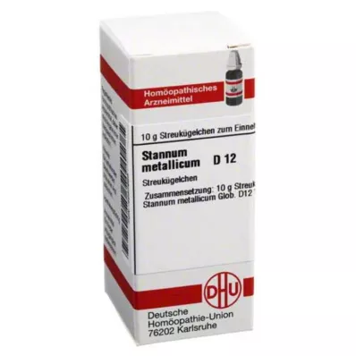 STANNUM METALLICUM D 12 kulor, 10 g